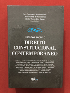 Livro - Estudos Sobre O Direito Constitucional - Seminovo