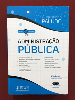Livro - Administração Pública - Augustinho Paludo - Seminovo