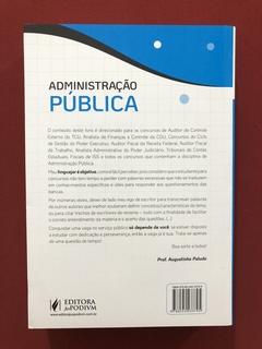 Livro - Administração Pública - Augustinho Paludo - Seminovo - comprar online