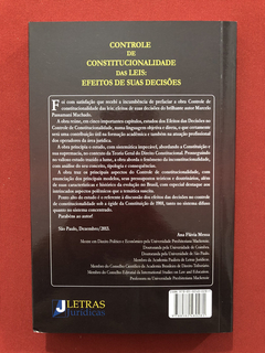 Livro - Controle De Constitucionalidade Das Leis - Seminovo - comprar online