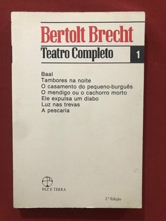 Livro - Teatro Completo - Volume 1 - Bertolt Brecht - Paz E Terra