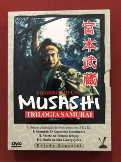 DVD - Musashi - Trilogia Samurai - Toshiro Mifune - Seminovo