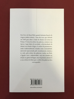 Livro - Da Ordem Das Palavras - Henri Weil - Seminovo - comprar online