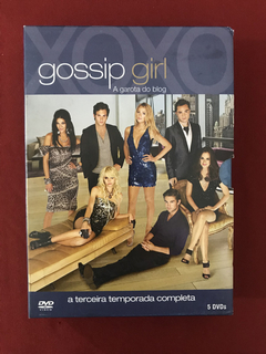 DVD - Box Gossip Girl Terceira Temp. - 5 Discos - Seminovo