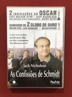 DVD - As Confissões De Schmidt - Jack Nicholson - Seminovo