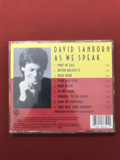 CD - David Sanborn - As We Speak - 1982 - Importado - Semin. - comprar online