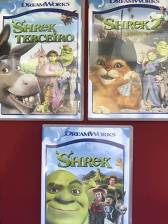 DVD - Box Shrek Trilogia - 3 Discos - Seminovo - Sebo Mosaico - Livros, DVD's, CD's, LP's, Gibis e HQ's