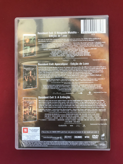 DVD - Resident Evil - A Trilogia - Milla Jovovich - Seminovo - comprar online