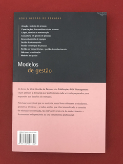 Livro - Modelos De Gestão - Victor Cláudio Paradela- Ed. FGV - comprar online