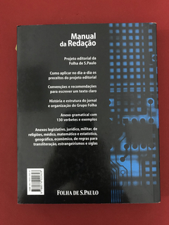 Livro - Manual Da Redação - Folha de S. Paulo - Seminovo - comprar online