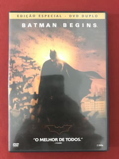 DVD Duplo - Batman Begins- Dir: Christopher Nolan - Seminovo