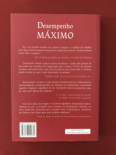 Livro - Desempenho Máximo - Jon Katzenbach - Seminovo - comprar online