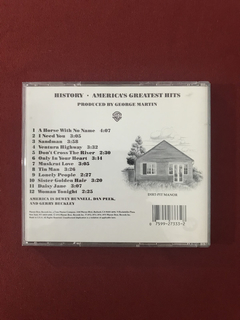 CD - America - History: Greatest Hits - 1975 - Importado - comprar online