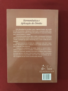 Livro - Hermenêutica E Aplicação Do Direito - Seminovo - comprar online