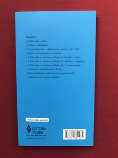 Livro - 10 Lições Sobre Fichte - Danilo Vaz-Curado - Semin. - comprar online