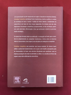 Livro- Estratégia Competitiva - Michael E. Porter - Seminovo - comprar online