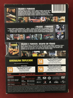 DVD - Velozes E Furiosos Coleção Turbinada 3 Discos - comprar online