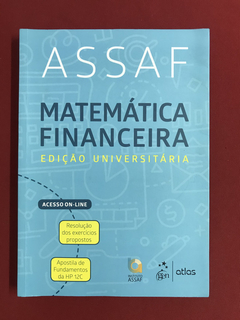 Livro - Matemática Financeira - Ed. Universitária - Seminovo