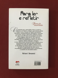Livro - Para Ler E Refletir - Richard Simonetti - Seminovo - comprar online