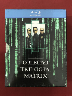 Blu-ray - Box Coleção Matrix Trilogia - 3 Discos - Seminovo