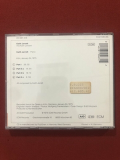 CD - Keith Jarrett - The Koln Concert - Jazz - Importado - comprar online