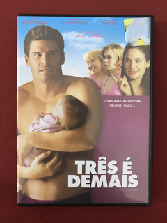 DVD - Três É Demais - David Boreanaz/ Caroline D. - Seminovo