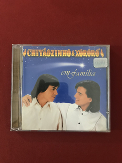 CD - Chitãozinho & Xororó - Em Família - Nacional - Seminovo