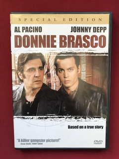 DVD - Donnie Brasco - Al Pacino/ Johnny Depp - Seminovo