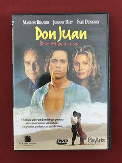 DVD - Don Juan De Marco - Johnny Depp/ Faye D. - Seminovo
