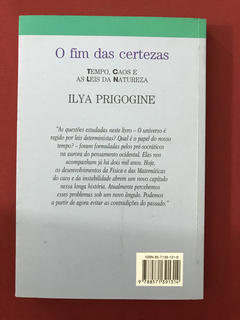 Livro - O Fim Das Certezas - Ilya Prigogine - Seminovo - comprar online