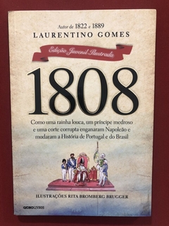 Livro - 1808 - Edição Juvenil - Laurentino Gomes - Globo Livros - Seminovo