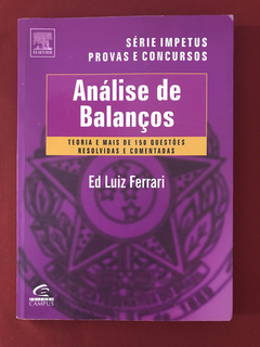 Livro - Análise De Balanços - Ed Luiz Ferrari - Ed. Campus