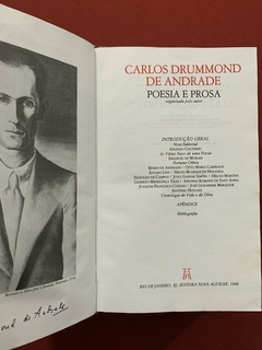 Livro - Carlos Drummond de Andrade - Poesia E Prosa - Capa Dura - Nova Aguilar - comprar online