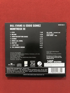 CD - Bill Evans & Eddie Gomez - Montreux III - Seminovo - comprar online