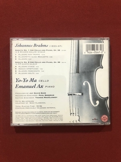 CD - Yo-Yo Ma, Emanuel Ax - Brahms Cello Sonatas - Seminovo - comprar online