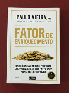 Livro - Fator de Enriquecimento - Paulo Vieira - Seminovo