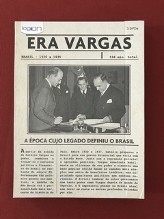 DVD - Era Vargas 1930-1935 - 3 Discos - Dir: Eduardo Escorel - Sebo Mosaico - Livros, DVD's, CD's, LP's, Gibis e HQ's