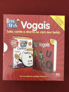 Livro + DVD - Vogais - Coleção Bebê Mais - Ed. Ática - Novo