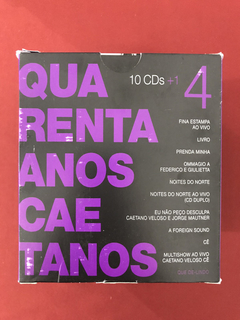 CD - Box Caetano Veloso - 11 CDs - Quarenta Anos - Seminovo
