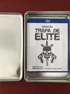 Blu-ray Duplo - Coleção Tropa De Elite + Lata - Seminovo na internet