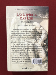 Livro - Do Espírito Das Leis - Montesquieu - Seminovo - comprar online