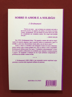 Livro - Sobre O Amor E A Solidão - Krishnamurti - Seminovo - comprar online