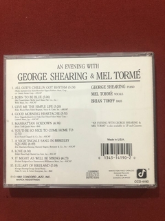 CD - An Evening With George Shearing E Mel Tormé - Seminovo - comprar online