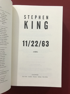 Livro- 11/22/63 - A Novel - Stephen King - Capa Dura - Semin - Sebo Mosaico - Livros, DVD's, CD's, LP's, Gibis e HQ's