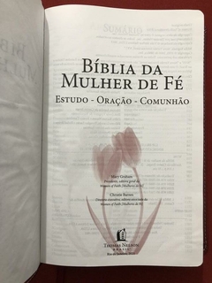 Livro - Bíblia Da Mulher De Fé - Thomas Nelson Brasil - Seminovo na internet