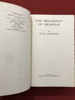 Livro - The Philosophy Of Grammar - Otto Jespersen - Allen And Unwin - Sebo Mosaico - Livros, DVD's, CD's, LP's, Gibis e HQ's