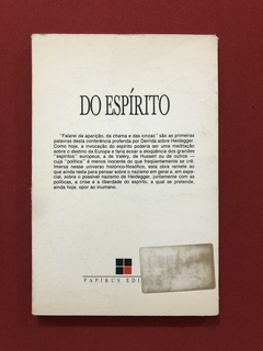 Livro - Do Espírito - Jacques Derrida - Editora Papirus - comprar online