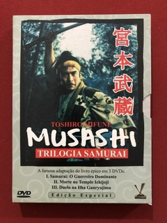DVD - Musashi - Trilogia Samurai - Toshiro Mifune - Seminovo