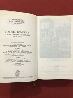 Livro - Manuel Bandeira - Poesia Completa E Prosa- Capa dura - Sebo Mosaico - Livros, DVD's, CD's, LP's, Gibis e HQ's