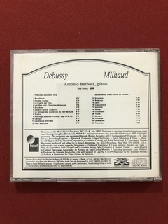 CD - Debussy & Milhaud - Antonio Barbosa, Piano - Nacional - comprar online